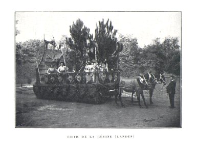 Bordeaux fête-des-vendanges Char de la Résine b
