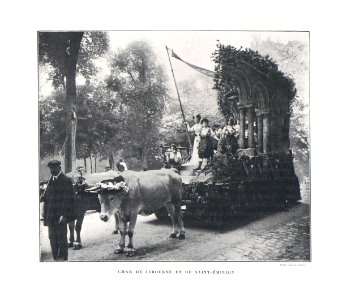 Bordeaux fête-des-vendanges Char de Libourne d