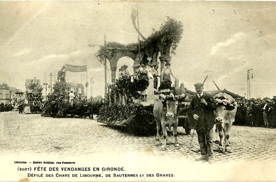 Bordeaux fête-des-vendanges Chars de Libourne, Sauternes et Graves