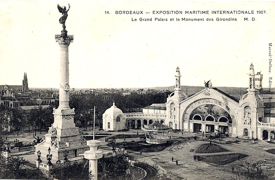 Bordeaux exposition-maritime 1907 Grand Palais entrée 11