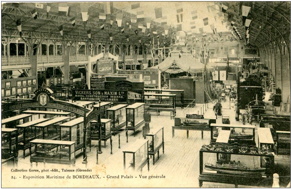 Bordeaux exposition-maritime 1907 Grand Palais vue generale 1