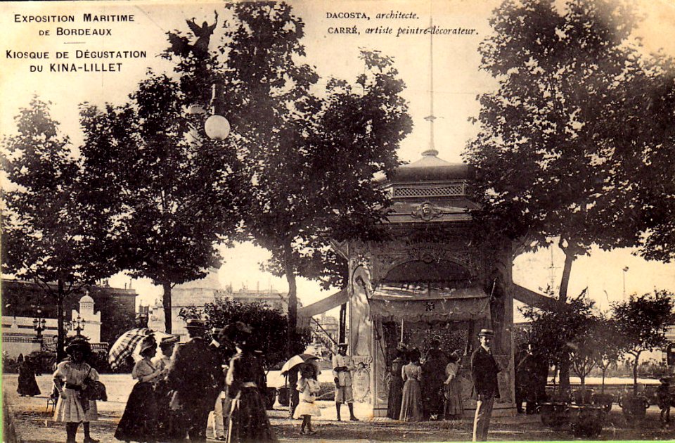 Bordeaux exposition-maritime 1907 Kiosque Lillet 2
