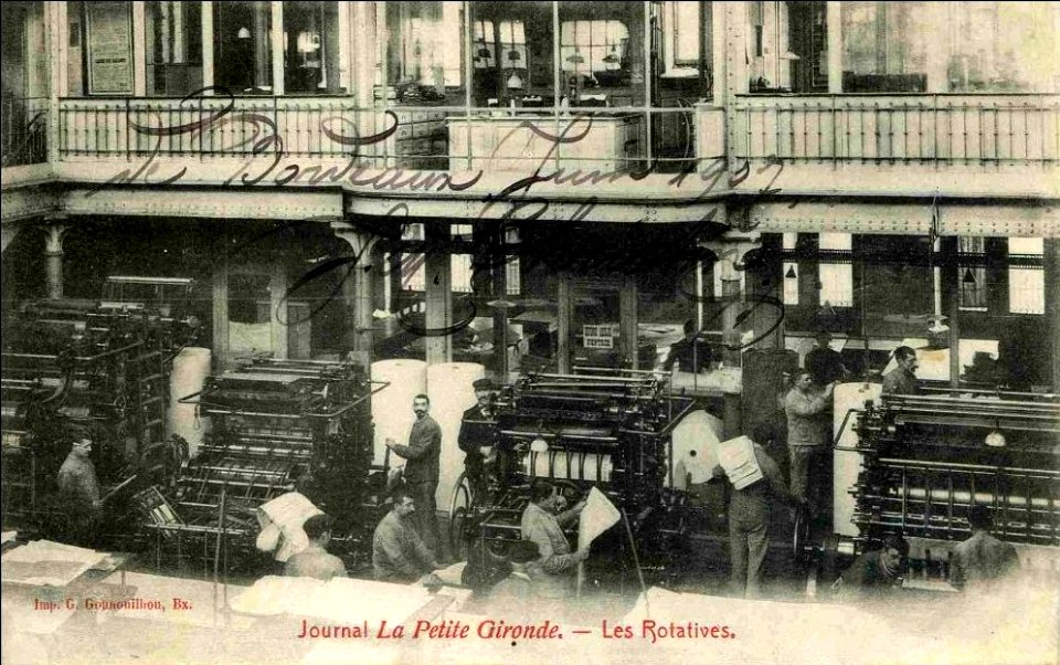 Bordeaux journal la Petite-Gironde les rotatives 1
