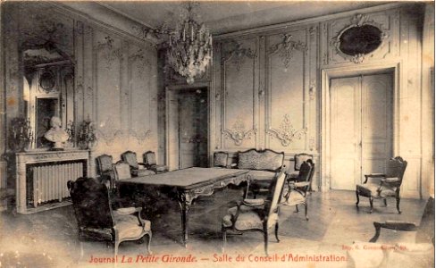Bordeaux journal la Petite-Gironde salle-du-conseil-d'administration
