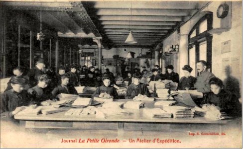 Bordeaux journal la Petite-Gironde atelier d'expédition