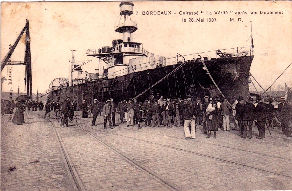 Bordeaux Le cuirassé Verite 1907 7
