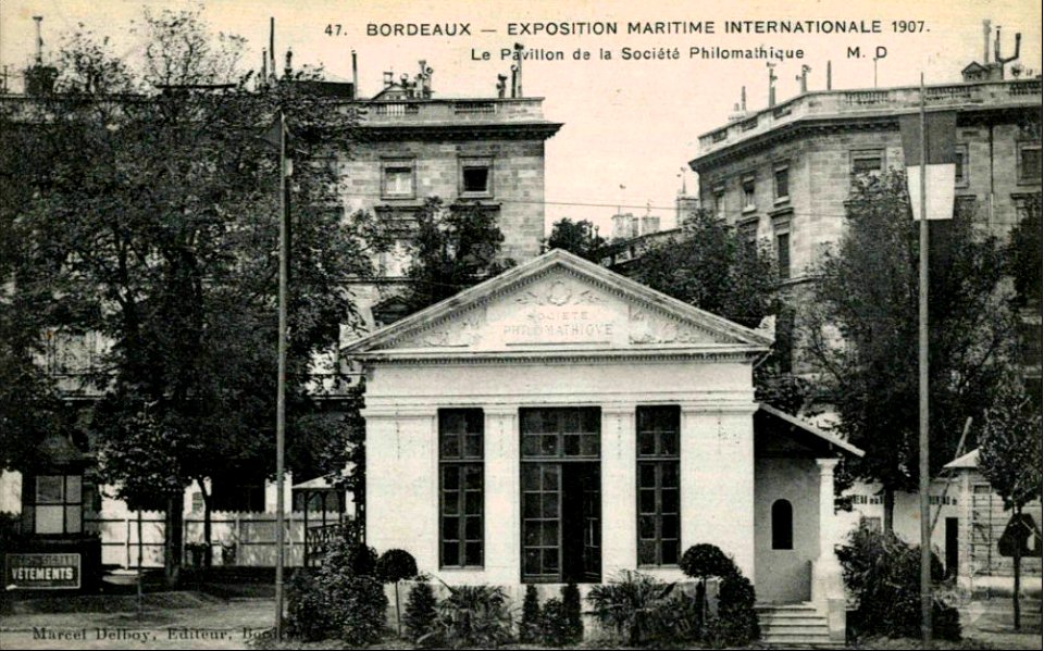 Bordeaux exposition-maritime 1907 pavillon Société Philomathique 2