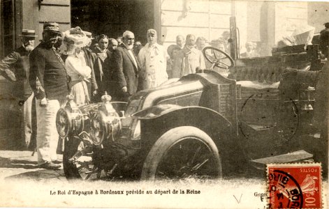 Bordeaux exposition-maritime 1907 Roi et reine d'Espagne 1