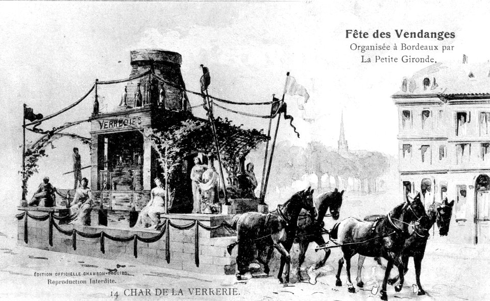 Bordeaux fête-des-vendanges 14 Char de la Verrerie