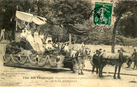 Bordeaux fête-des-vendanges 60 Char de Marennes