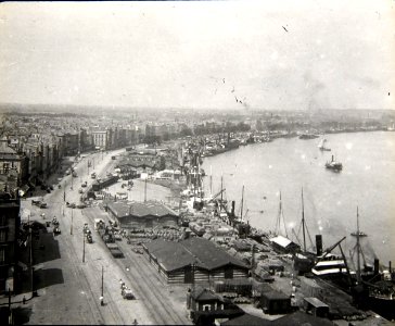 Bordeaux Quais des Chartrons vers 1905, depuis la place des Quinconces ou Allées de Chartres a