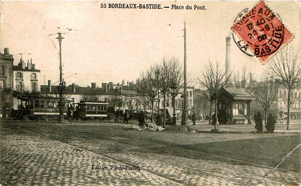 Bordeaux-Bastide - place du pont (Photo-postal)