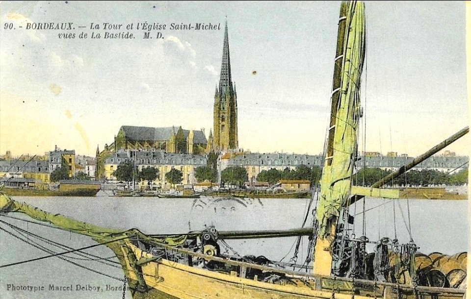 Bordeaux-Bastide - vue de l'église Saint-Michel (Delboy)