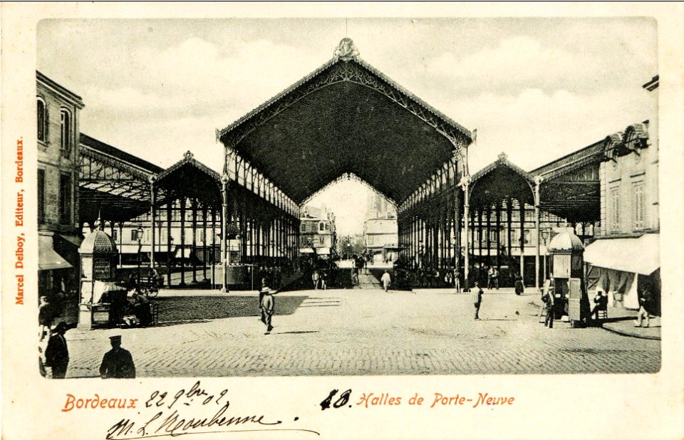 Bordeaux Marché des Capucins 1902 a