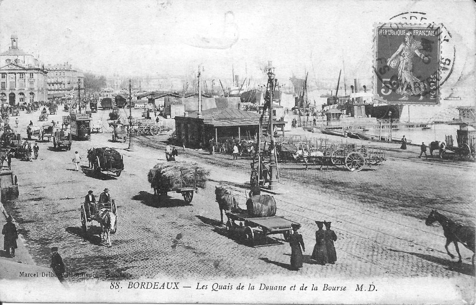 Bordeaux-Les Quais de la Douane et de la Bourse-MD 88