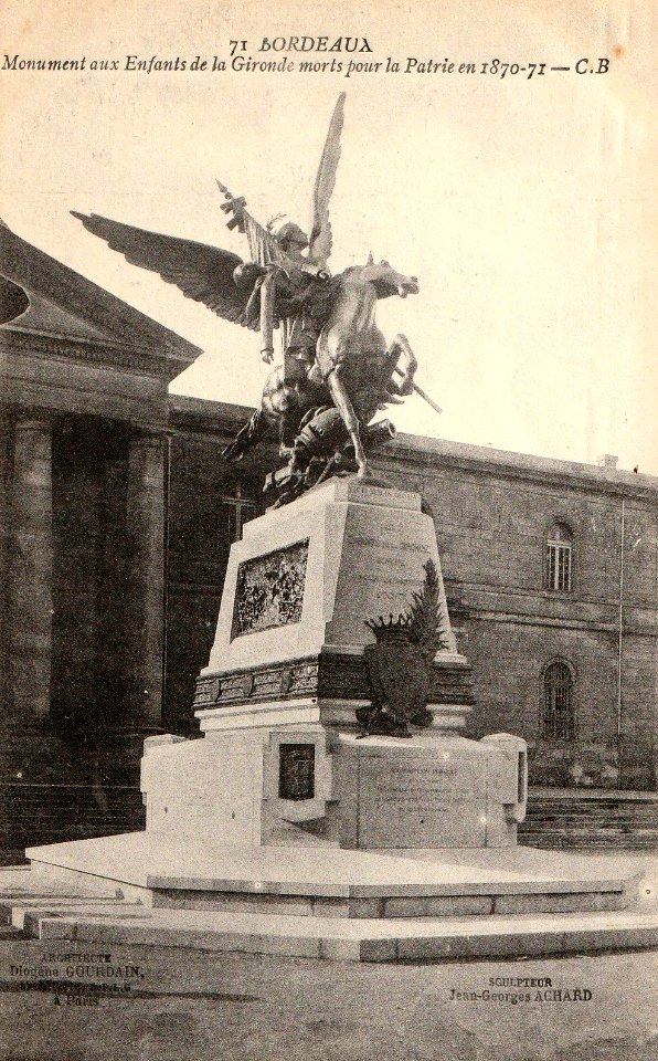 Bordeaux-monument-des-enfants-de-la-gironde-morts-pour-la-patrie-en-1870-71-date-1913 c