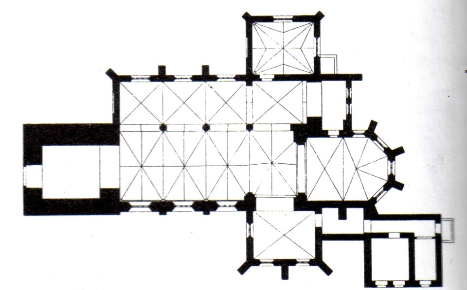 Grundriß Stiftskirche Borghorst