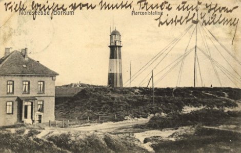 Borkum, Niedersachsen - Marconistation (Zeno Ansichtskarten)