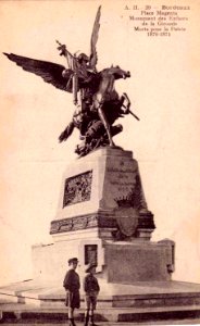 Bordeaux-monument-des-enfants-de-la-gironde-morts-pour-la-patrie-en-1870-71-date-1913 e