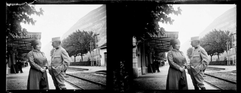 Bossey. Mme Torrigiotti et RB - Fonds Berthelé - 49Fi1035
