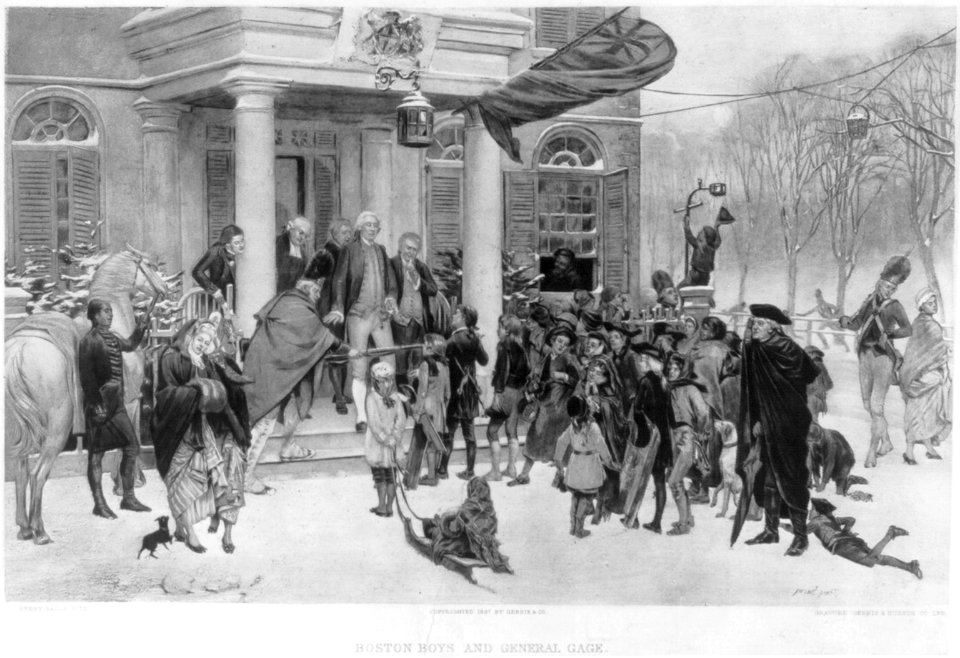 Boston boys and General Gage - Henry Bacon, pinx. LCCN2006679999