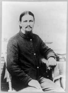 Boston Corbett, half-length portrait, seated LCCN2005691402