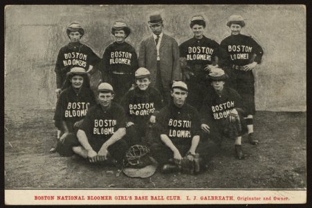 Boston national bloomer girl's base ball club, L.J. Galbreath, originator and owner LCCN2008677285