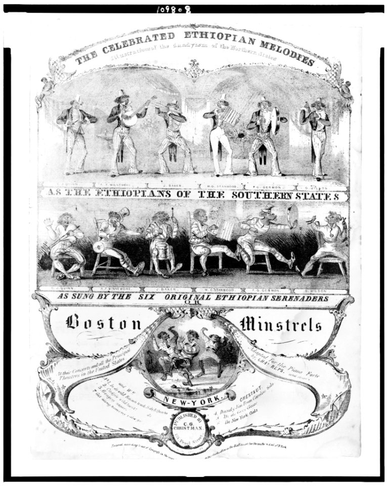 Boston minstrels. The celebrated Ethiopian melodies ... LCCN94502276