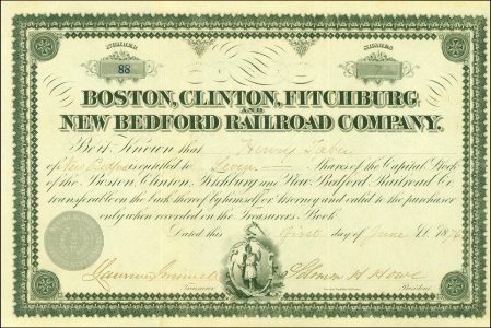Boston, Clinton, Fitchburg and New Bedford RR 1876