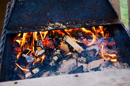 Vacation bbq coal photo