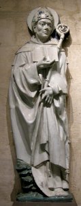 Bottega di andrea della robbia, santo vescovo (forse san bonaventura)