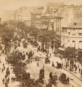 Boulevard des Italiens, between 1860 and 1870