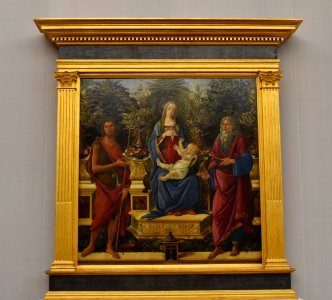 Boticelli, Madonna Bardi, 1484-85, Gemaldegalerie, Berlin (2) (28423617399) photo