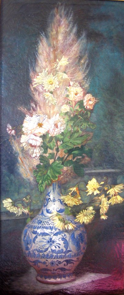 Bouquet fleurs au plumeau