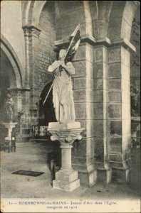 Bourbonne-les-Bains, Jeanne d'Arc dans l'Église inaugurée en 1910 CP 5523 PR