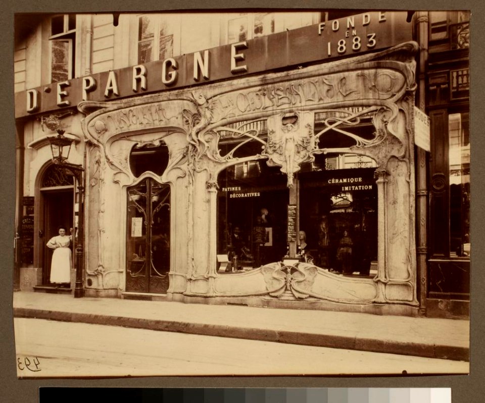 Boutique art nouveau, 45 rue st. Augustin (2e arr)