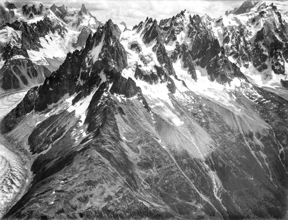 CH-NB - Aiguille des Grand Charmoz, Mont-Blanc Massiv - Eduard Spelterini - EAD-WEHR-32124-B