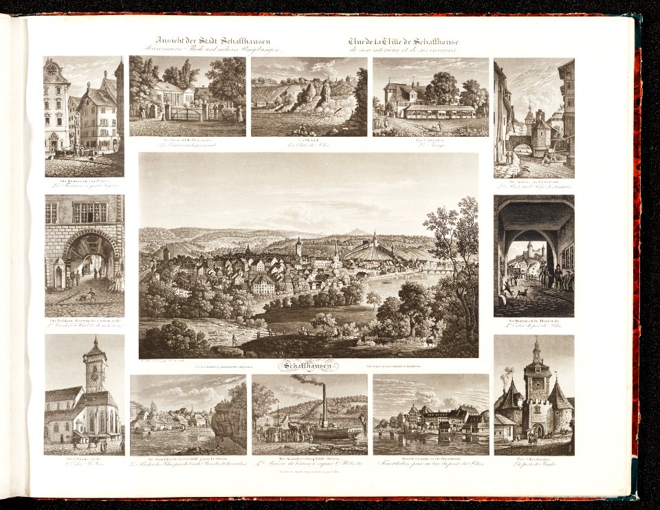 CH-NB - Ansicht der Schaffhausen deren innere Theile und nähern Umgebungen = Vue de la Villle de Schaffhouse de son intérieur et de ses environs - Collection Gugelmann - GS-GUGE-83-31