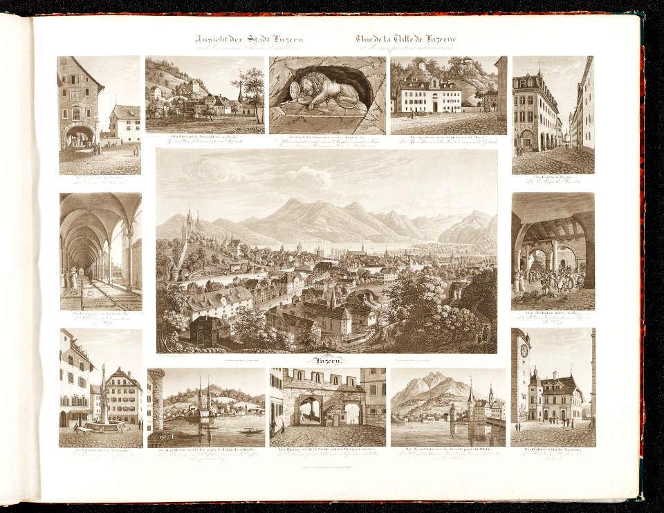 CH-NB - Ansicht der Stadt Luzern und der innern Theile derselben = Vue de la Ville de Luzerne et de ses parties intérieures - Collection Gugelmann - GS-GUGE-83-11