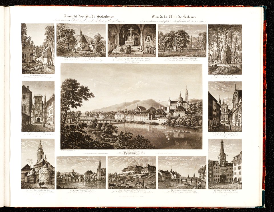CH-NB - Ansicht der Stadt Solothurn deren innere Theile und merkwürdigsten Umgebungen = Vue de la Villle de Soleure de son intérieur et des plus intéressants de ses environs - Collection Gugelmann - GS-GUGE-83-27