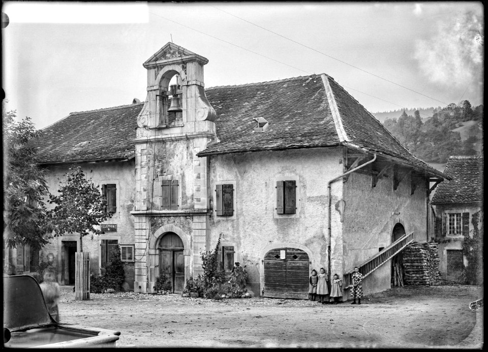 CH-NB - Arzier-Le Muids, Le Muids, école, vue d'ensemble extérieure - Collection Max van Berchem - EAD-7368