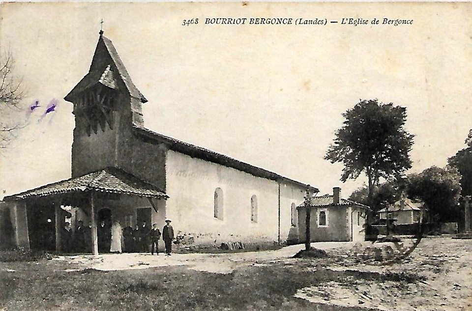 Bourriot-Bergonce (Landes) - église de Bergonce
