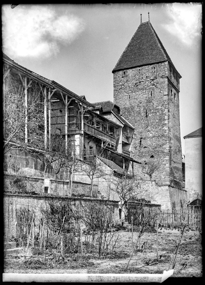 CH-NB - Avenches, Tour, vue partielle - Collection Max van Berchem - EAD-7176