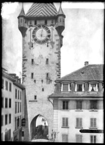 CH-NB - Baden, Turm, vue partielle - Collection Max van Berchem - EAD-7068