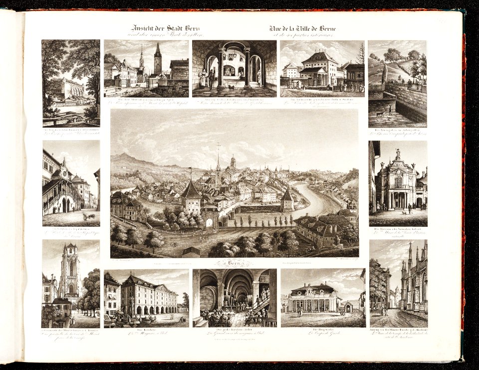 CH-NB - Ansicht der Stadt Bern und der innern Theile derselben = Vue de la Ville de Berne et de ses parties intérieures - Collection Gugelmann - GS-GUGE-83-9