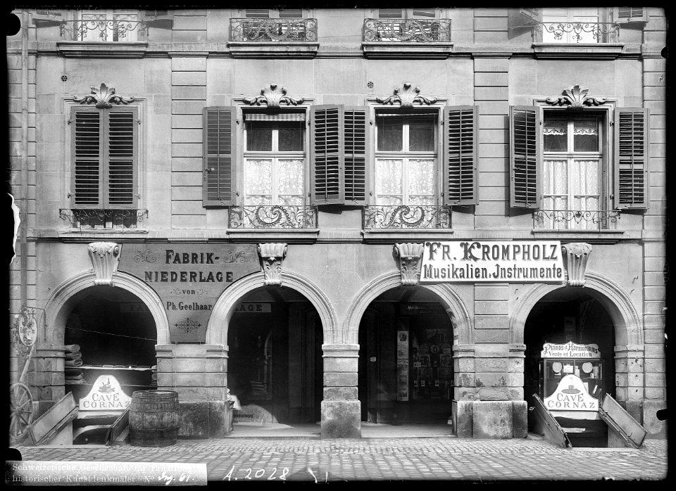 CH-NB - Bern, Haus, vue partielle extérieure - Collection Max van Berchem - EAD-6641