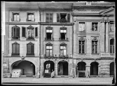 CH-NB - Bern, Haus, vue partielle extérieure - Collection Max van Berchem - EAD-6645