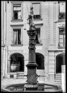 CH-NB - Bern, Gerechtigkeitsbrunnen, vue partielle - Collection Max van Berchem - EAD-6622