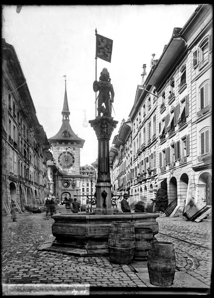 CH-NB - Bern, Zähringerbrunnen, vue d'ensemble - Collection Max van Berchem - EAD-6625