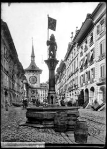 CH-NB - Bern, Zähringerbrunnen, vue d'ensemble - Collection Max van Berchem - EAD-6625